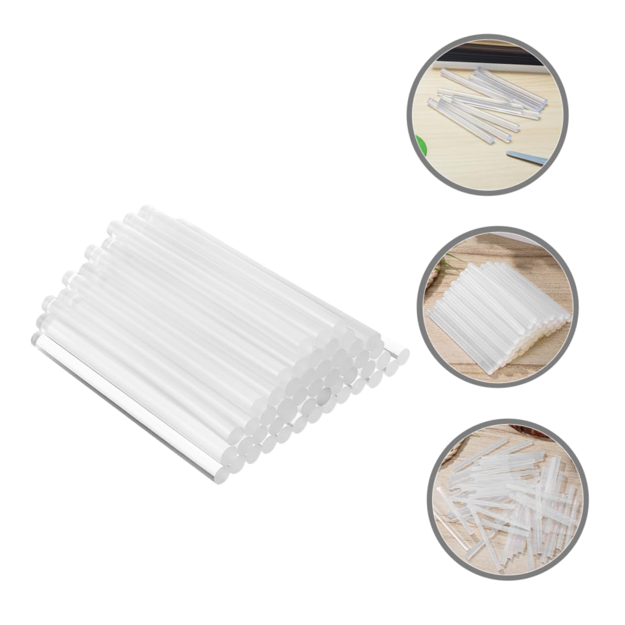 100pcs Hot Melt Glue Sticks for Crafts High-Temperature Glue Sticks for Art Projects Home Decor and Repairs Transparent and Strong Adhesion