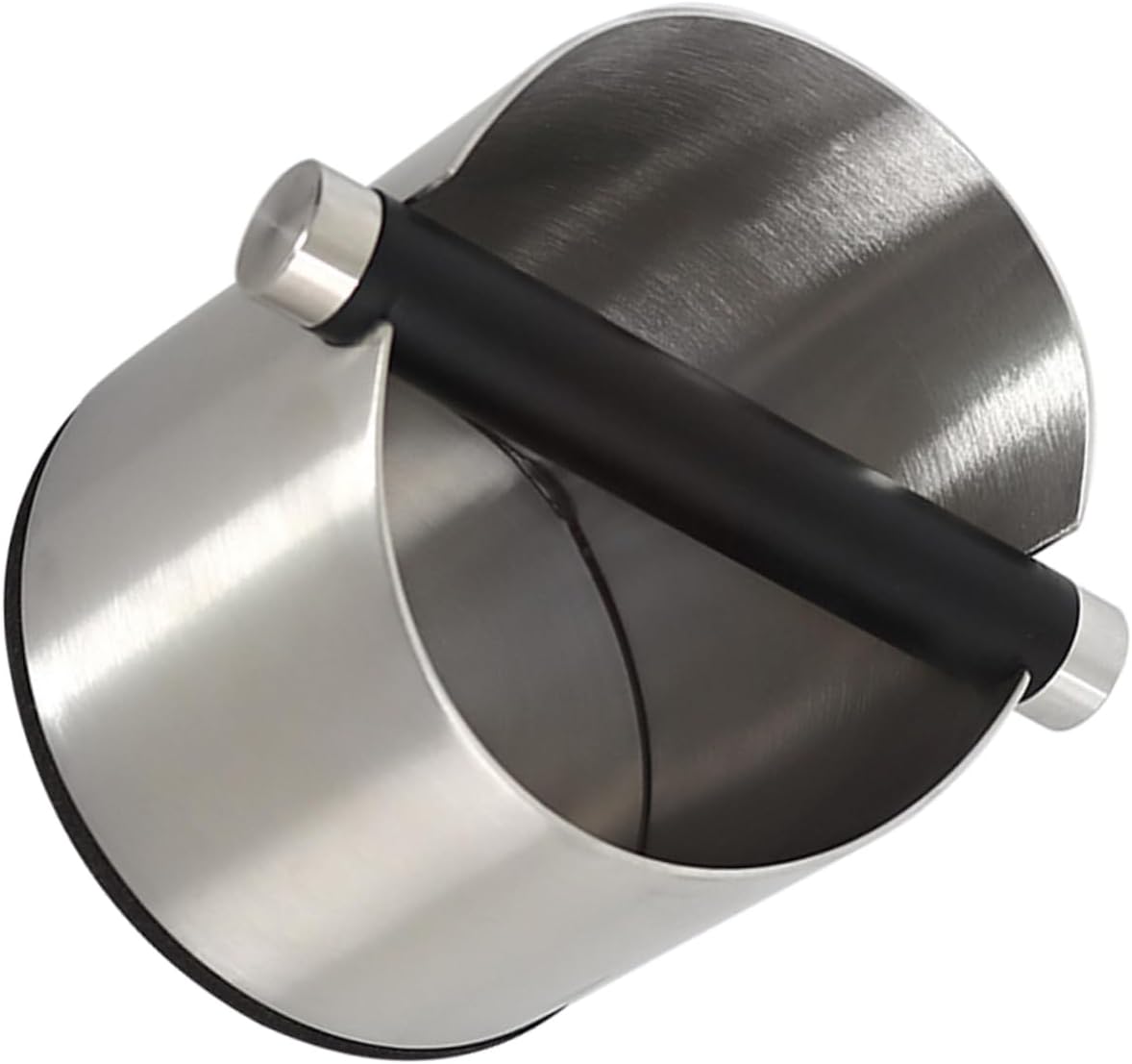 Stainless Steel Espresso Knock Container Used Coffee Grounds Trash Container Knock Bar for Espresso Machine Accessories Round Design for Home Bar Use