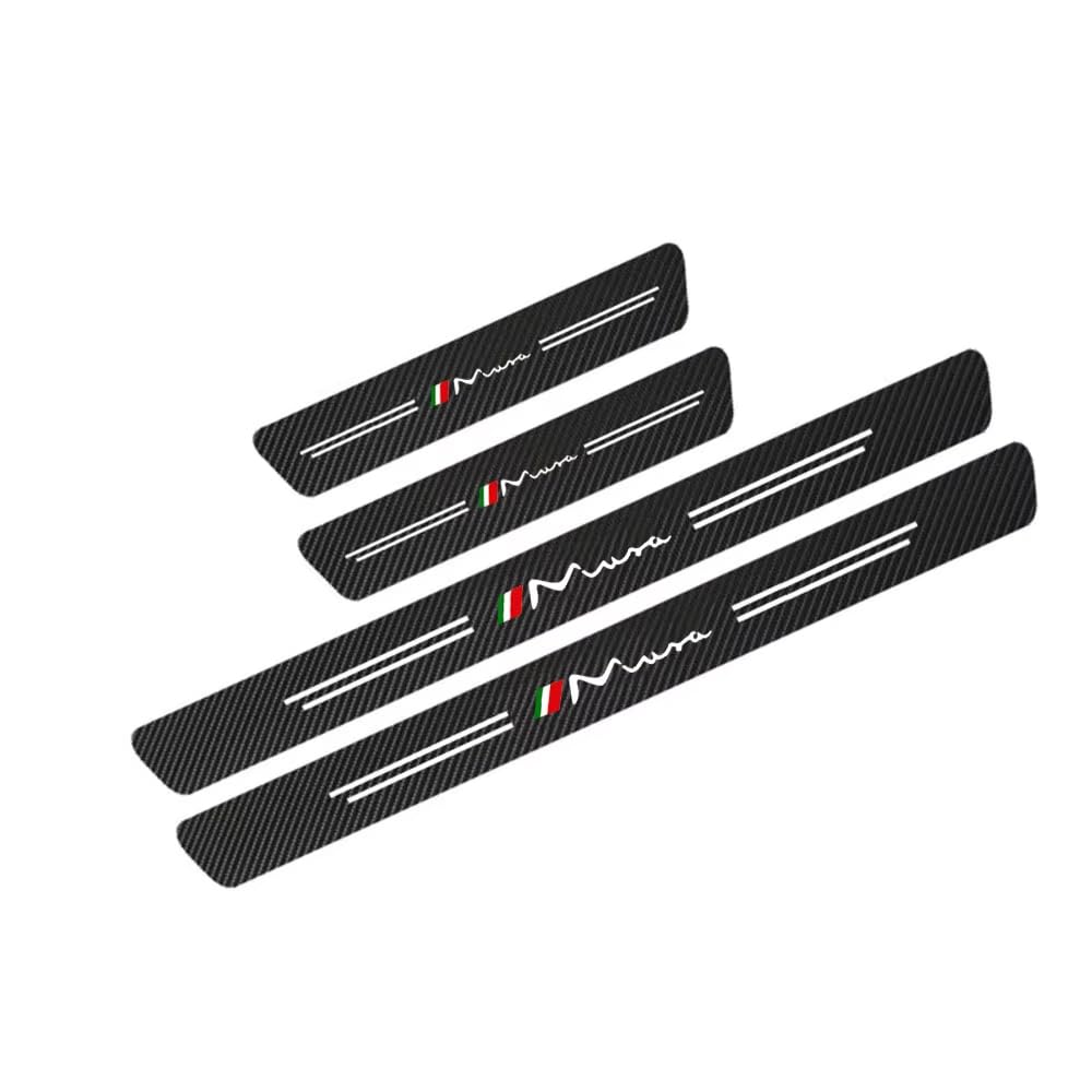 SDYAYFGE 4Pcs Kick Plates Car Door Sill Protector,for Lancia Musa
