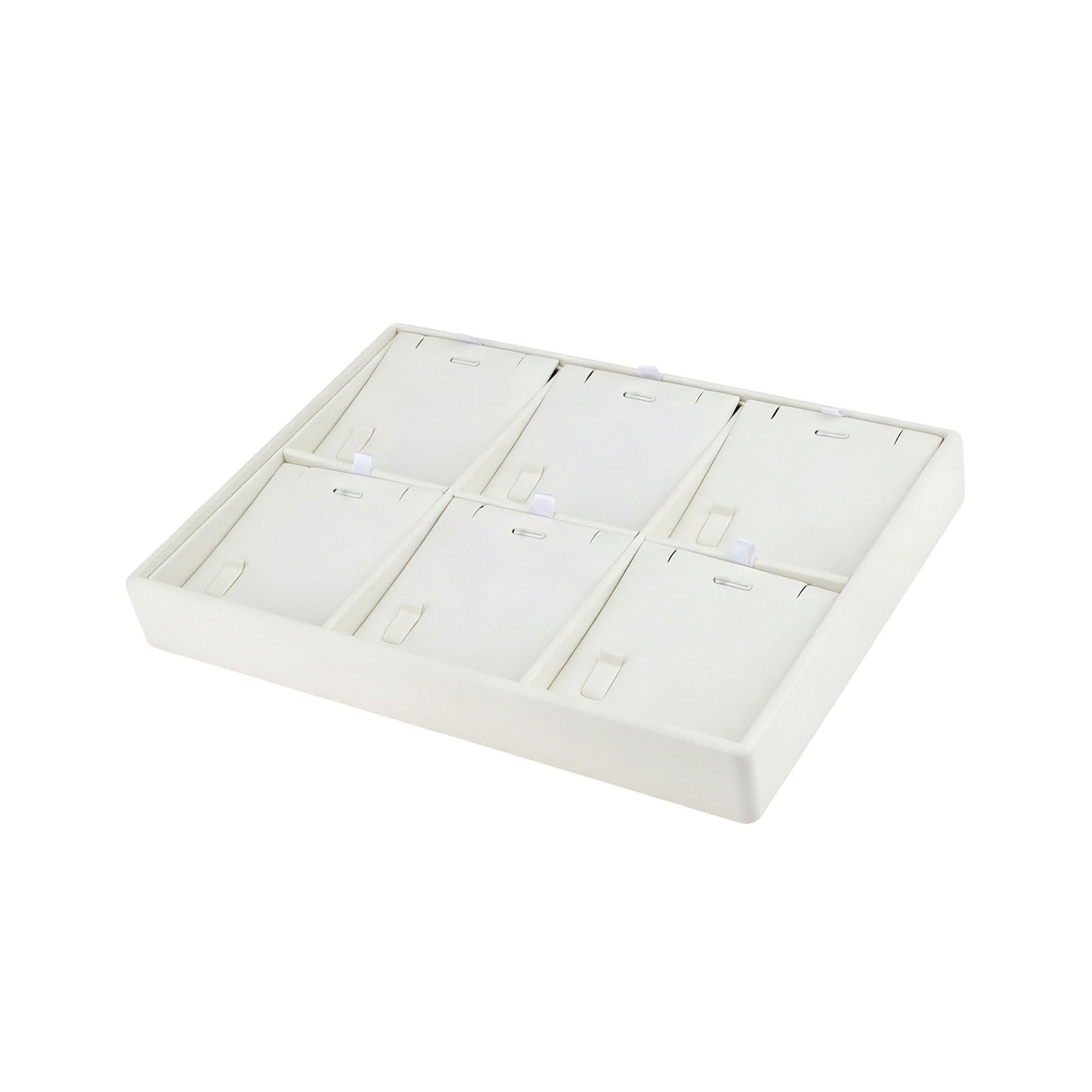 Custodia compatta per gioielli in pelle con copertura, A | Grandi sezioni per vari accessori e gioielli delicati dal look minimalista per uso domestico espositori