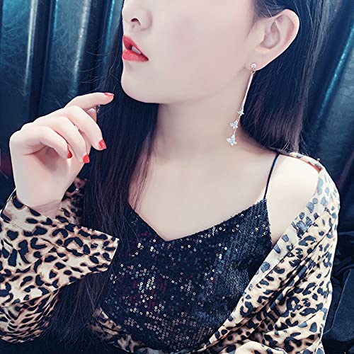 Butterfly Earring for Women Crystal Butterfly Tassel Earrings Long Drop Dangle Earrings Jewelry for Women Sparkle Colorful Zircon Animal Butterflys Pendant Earrings4