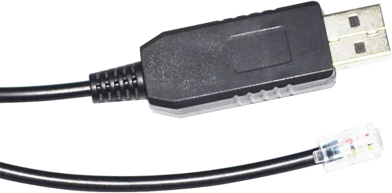 USB to RJ9 4P4C Adapter RS485 Converter Serial Communication Cable for PLC Control to PC Host(5m)