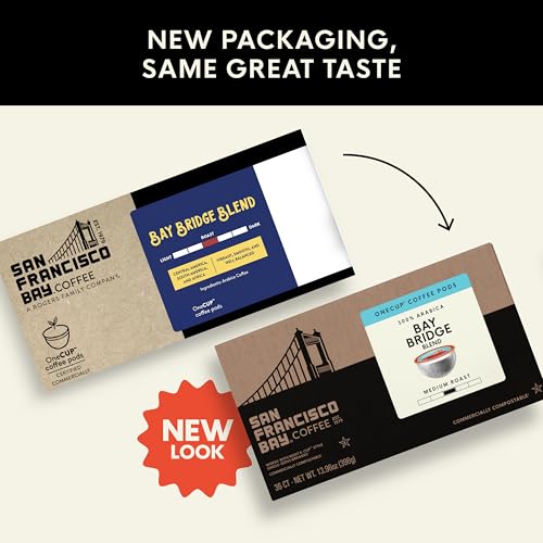 Image of San Francisco Bay K-Cup Coffee Pods, Bay Bridge Blend (36 ct), Medium Roast, Commercially Compostable Single-Serve Coffee Pods