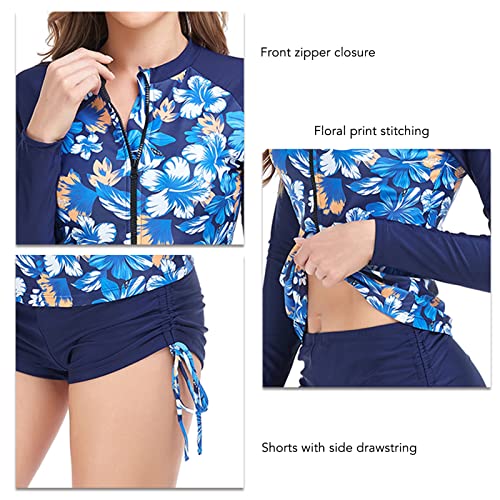 Fato de Banho Feminino de Duas Peças, Shorts Fáceis de Usar, Pacote Com 2 Maiôs Estampados Bonitos p