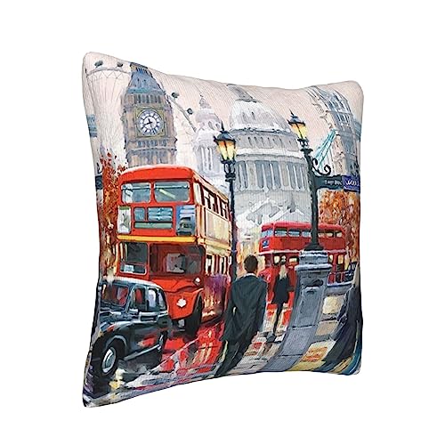 Housses de coussin Londres TOMPPY 40x40 cm pour décoration de canapé et salon