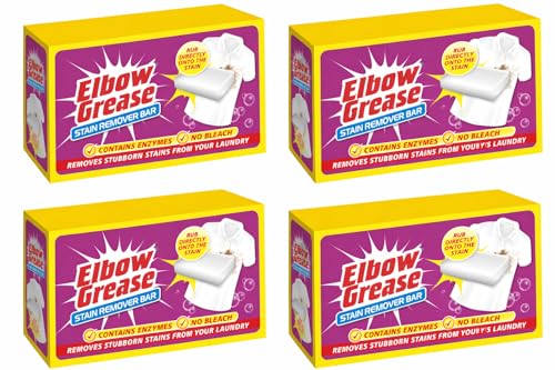 4x Laundry Clothes Fabric Bleach-Free Soap Stain Remover Bar 100g