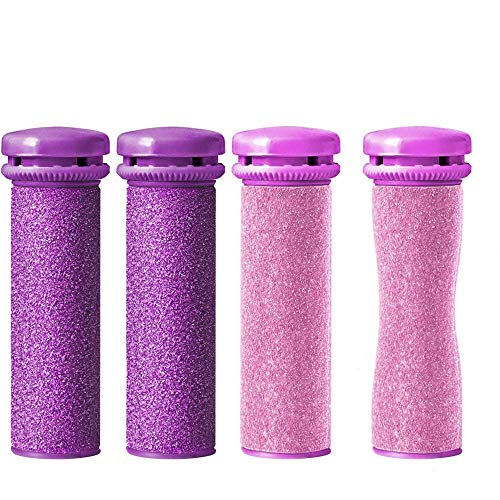Emjoi Micro-Pedi Compatible SoftFLEX Technology Refill Rollers (Xtreme + Extra Coarse) - Pack of 4