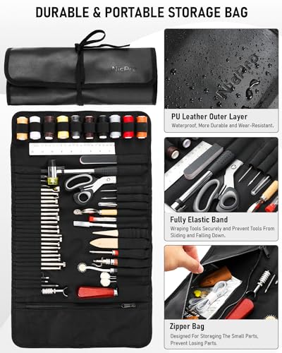 Nicpro 85PCS Leather Tooling Kit