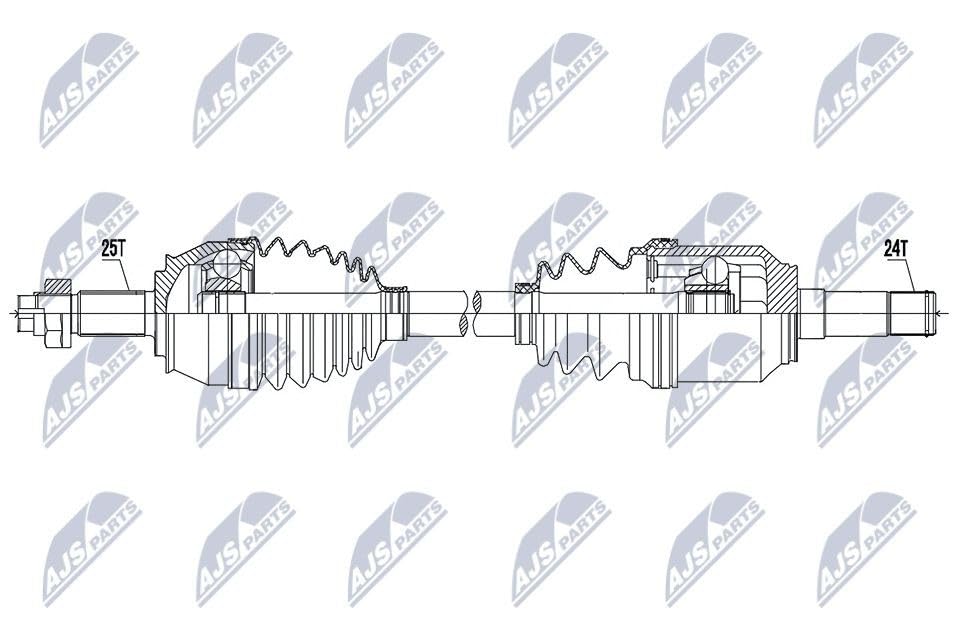 NTY Albero motore/Semiasse NPW-FT-055