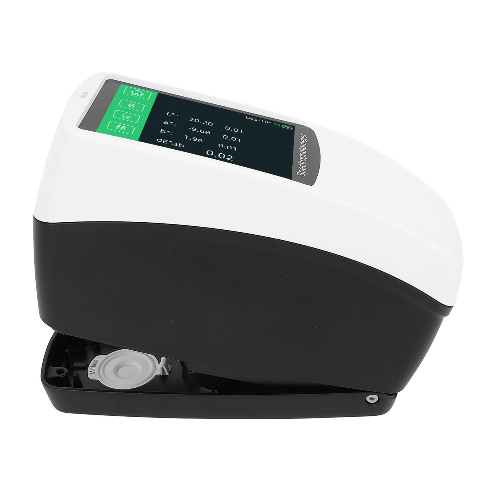 Hyuduo Tragbares Spektralfotometer, ABS-Material, Genaues Farbdifferenzmessgerät mit Mehreren Blenden für die Laborforschung, über 30 Messindikatoren für die Qualitätskontrolle