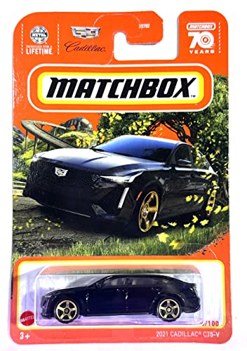 Matchbox Cadillac CT5-V 2021 Negro 1:64 miniatura 1