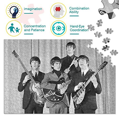 Puzzles pour Adultes 1000 Pièces Les Beatles Puzzles 1000 Pièces Groupes Célèbres pour Adultes Enfants Activité Familiale Puzzles Jeux Jouets Cadeau - Les Beatles, Paul McCartney, John Lennon, RIngo Starr, George Harrison Puzzles pour Adultes 1000 Pièces Les Beatles Puzzles 1000 Pièces Groupes Célèbres pour Adultes Enfants Activité Familiale Puzzles Jeux Jouets Cadeau – Image 4