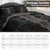 Pamnest Comforter Set Queen Size, Tree Viking Norse 7 Pcs Bedding for Kids and Adults, Dragon Medieval Gothic Bed Sheet Sets with Fitted Sheet 2 Pillowcases & 2 Shams for Bedroom Bed Decor #5