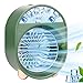 Produktbild Mini Mobile Klimageräte, Mini Persönliche Klimaanlage, Air Cooler USB Verdunstungskühler Mit Wasserkühlung Luftbefeuchtung Ventilator, 3 Geschwindigkeiten, Ideal für Arbeitsplatz und Daheim (Green)