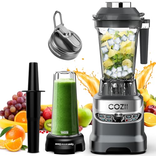 COZII Countertop Blender with 64oz Pitcher & To-go Cup