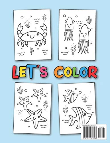Giant Coloring Books For Kids : Sea Life: Ocean Animals Sea Creatures Fish : Big Coloring Books For Toddlers, Kid, Baby, Early Learning, Preschool, ... Easy For Boys Girls Kids Ages 1-3, 2-4, 3-5 #TOP1