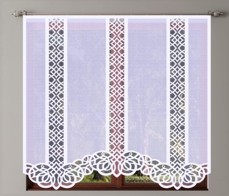 Voilage blanc Portos 150x150 cm pour bloquer le vis-à-vis sans perdre de lumière