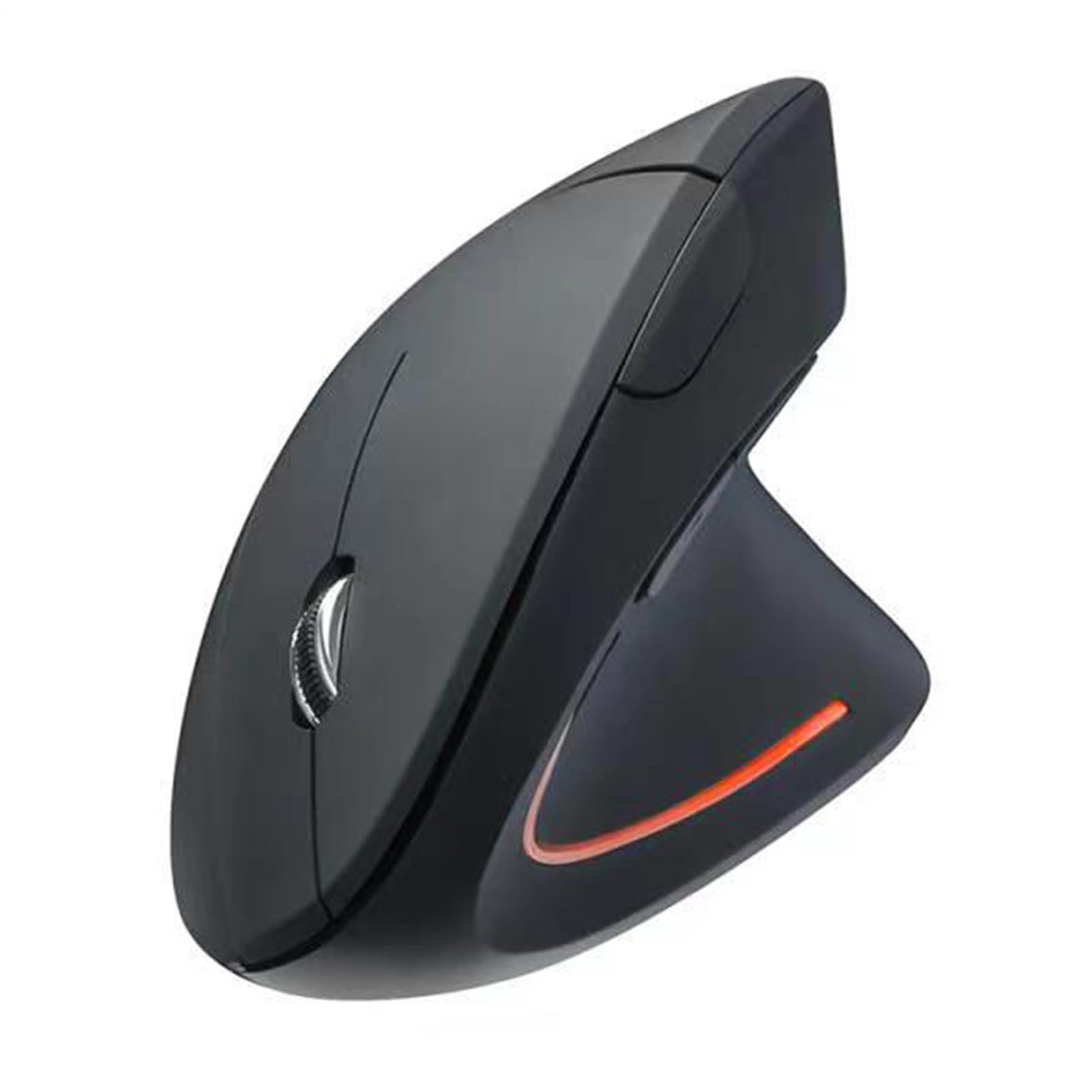 Ratón vertical inalámbrico recargable con batería integrada y diseño compacto 8