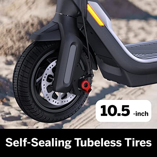Segway Ninebot P65 Electric Kick Scooter- 500W Motor, 40.4 Miles Long Range & 25 Mph, W/T 10.5" Self-Sealing Tubeless Tires, Dual Brakes, Commuting Electric Scooter For Adults & Teens #TOP4