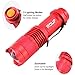 ROUP 2 Pack Mini Red Light Flashlight, Zoomable Red LED Flashlight, Water Resistant, 3 Modes Red Flashlight Torch for Night Vision, Astronomy, Aviation, Night Observation and Outdoor Activities