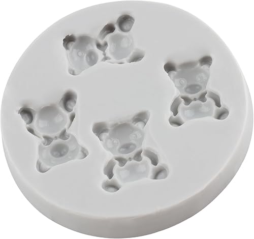 Miniatura 4 de MINFEIDMS Oso de peluche Molde de silicona de chocolate para osos de bebé, molde de fondant para decoración de tartas, decoración de cupcakes, pasta