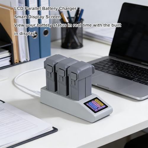 VBESTLIFE LCD Równoległa Ładowarka Hub do Drona Mini5pro, USB C 3