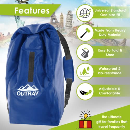 Car Seat Travel Bag With Backpack Straps – Protective Airport Approved Airplane Baggage Gate Check Luggage Storage Sack For Traveling With Booster Or Carseat – Universal 2-In-1 Carrying Jacket System #TOP2