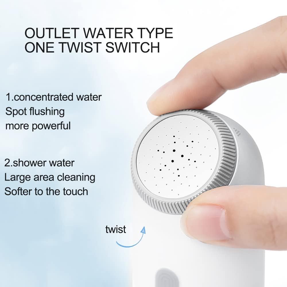Bidet da viaggio ricaricabile portatile, spruzzatore per l'igiene personale con 4 modalità, impermeabile IPX7, senza BPA, bottiglia inclusa