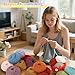 Coopay Yarn for Crocheting, 12 Premium Wool Yarns - 98% Wool 2% Cotton, 1.76oz, 164yds - Crochet Yarn for Clothes, Scarves, Blankets, Shawls (Multicolor)