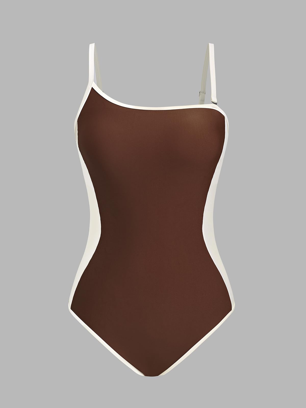 CUPSHE Costume da bagno intero da donna con spalline rimovibili regolabili costume da bagno dimagrante a blocchi di colore