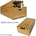 Bamboo Dice Tower | Special Edition Wooden Rolling Case | Perfect for DM's, Mini Games, RPG Players, DND, Dungeons and Dragons | Foldable Handcrafted Wood Die Roller Castle | Collapsible Chest