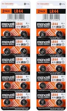 2 X 10 pack MAXELL AG13 LR44 357 button cell battery Hologram (20 Batteries Total) image 2