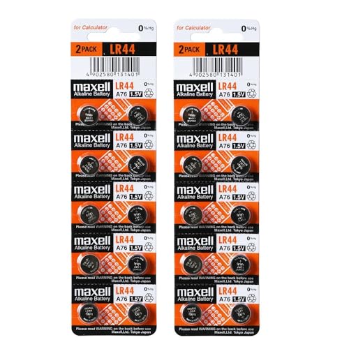 2 x 10 pack pilas Maxell AG13 LR44 357 botón miniatura 1