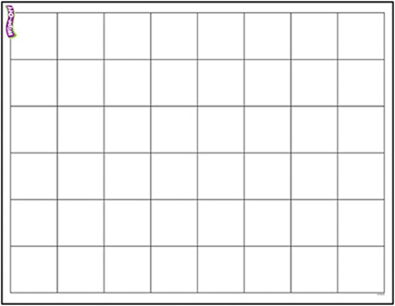TREND Papers & Grids Wipe-Off Charts Chart, Classroom Decor, 17" x 22", Set of 6