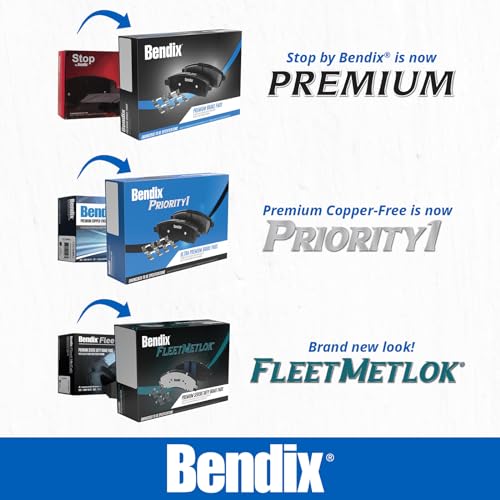 Image of Bendix Fleet Metlok MKD757FM Semi-Metallic Rear Brake Pads for Ford Excursion 2005-2000, F-250 Super Duty 2004-1999, F-350 Super Duty 2004-1999