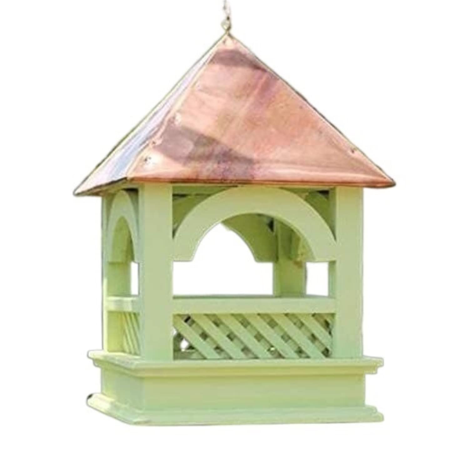 Futterhaus Für Vögel Garden Hölzerner Wildvogelhäuschen-Gartensamen-Futterspender Traditioneller Vogeltisch Für Den Garten Im Freien(B)