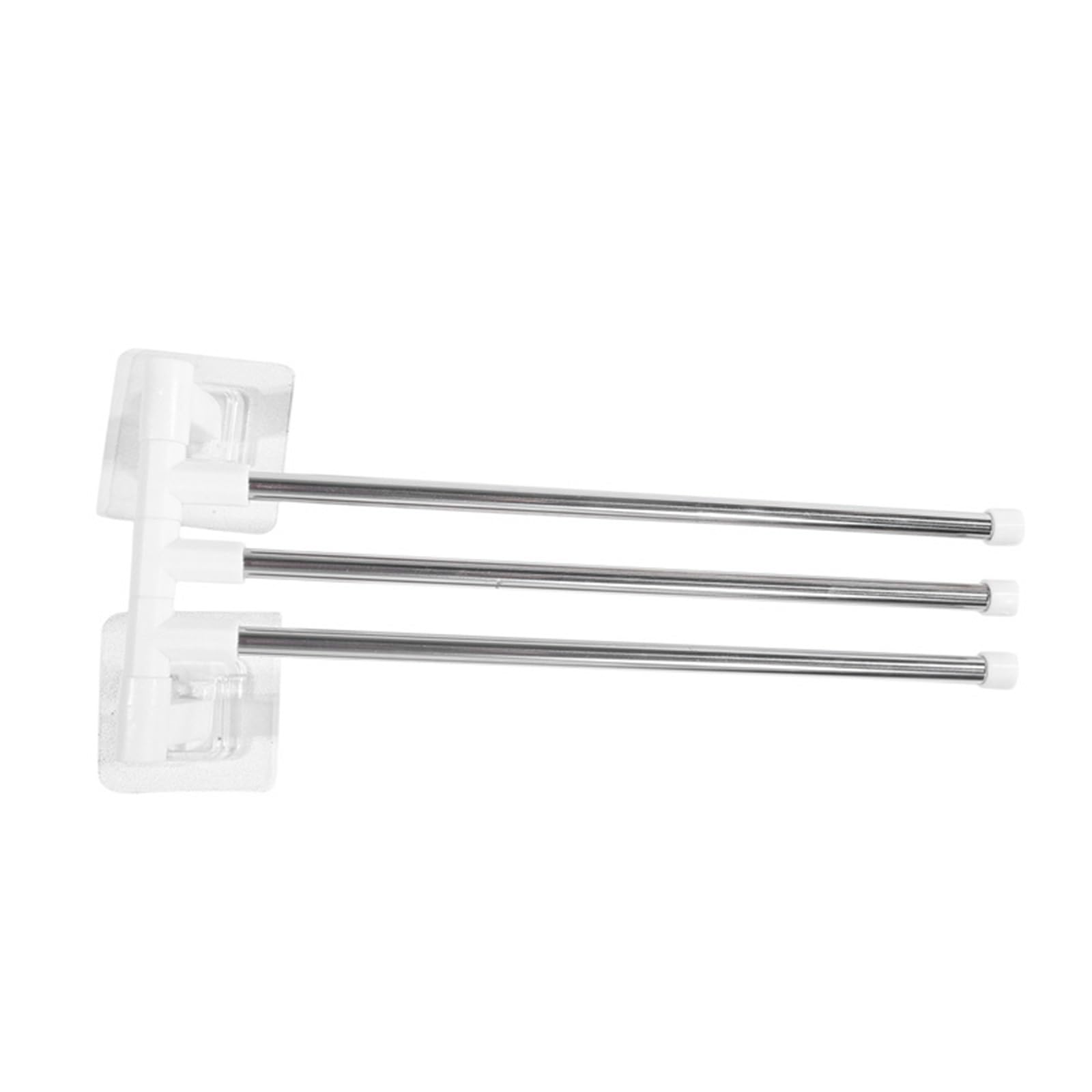 Bathroom towel rail No Punching Bathroom Towel Rack Multi Layer Wall Mounted Hanging Rod for Kitchen Storage Organizer Shelf Bath Accessories(3-layer)