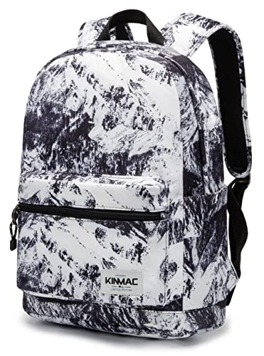 Kinmac Water Resistant Laptop Backpack with USB Charging Port for Laptop Up to 15.6 Inch (Snow...