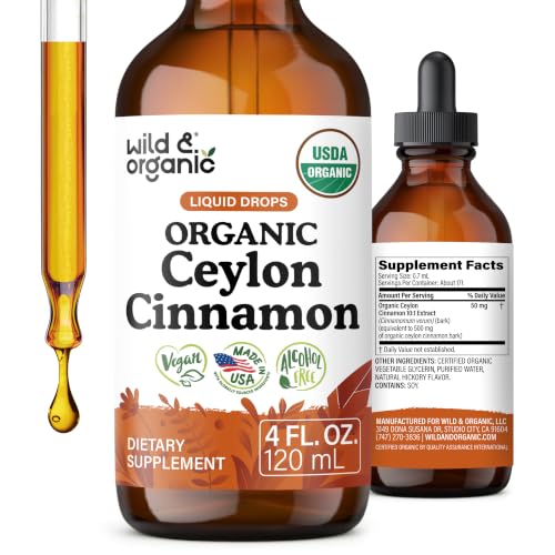 Wild & Organic Ceylon Cinnamon Liquid Drops