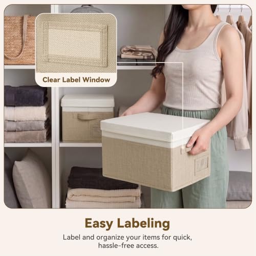 Image of GRANNY SAYS Storage Bins with Lids, Decorative Storage Boxes with Lids