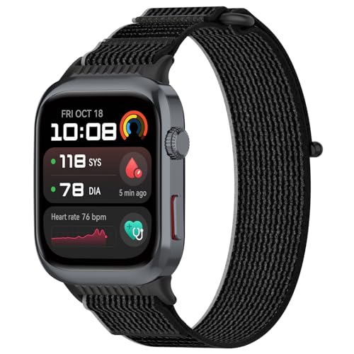 Correa Ajustable para Huawei Watch D2 en Silicona Negra y Gris miniatura 2