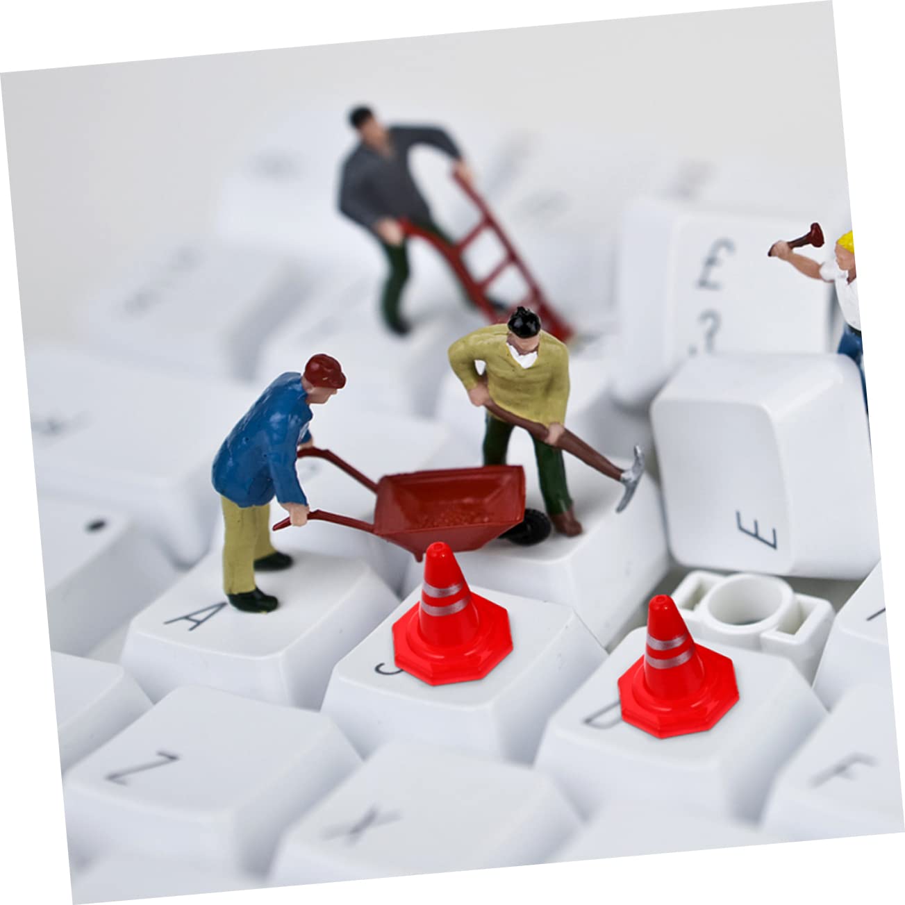 KESYOO 15Pcs Plastic Roadblock Traffic Cones Teaching for Home Lightweight and Educational Model for Creative Play and Road Construction Scenarios