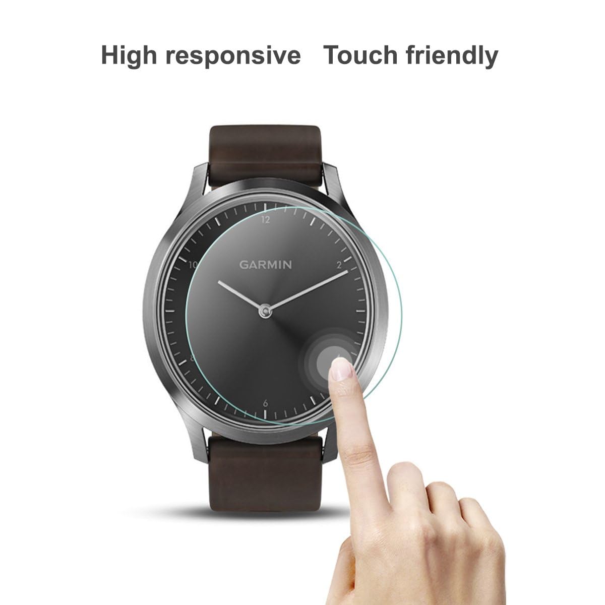 Wookfiss Protection écran Compatible Avec Garmin Venu 3S, [3 Pièces] Anti- Rayures, [Installation Facile] Film De