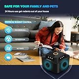 Mäuseabwehr Ultraschall Mäusevertreiber 360° Mäuseschreck Frequenz Regelbar Mäuse Abwehr Steckbar Schädlingsabwehr Rattenabwehr Innen Rattenabschreckung mit LED Stroboskoplicht Nagetierbekämpfung
