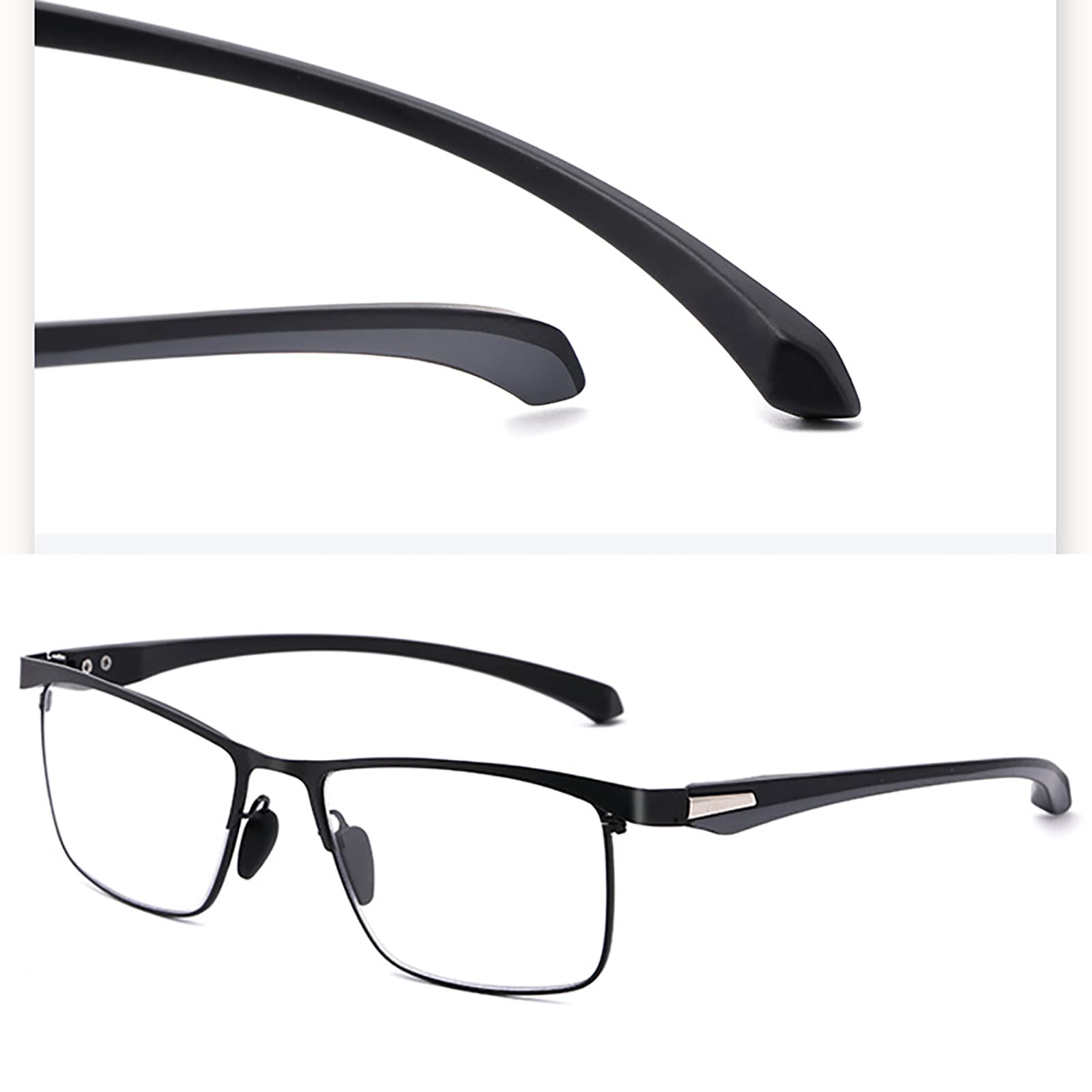 Blaulichtblockierende Lesebrille, Anti-Ermüdungs-Lesebrille Mit Doppeltem Verwendungszweck Für Die Ferne Und Nähe, Ideal Zum Lesen Arbeiten Einkaufen Gehen(Size:+1.50,Color:Schwarz)