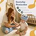Nibelloo Baby Head Protector for Crawling Walking, Infant Helmet with Foam Bumpers, Adjustable Baby Helmet for Crawling Walking, Toddler Helmet - Head Protector for Baby Walking 12-24 Months. (Blue)