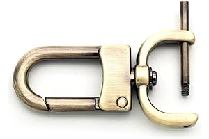 CRAFTMEMORE 2pcs Detachable Snap Hook Swivel Clasp w/Screw Bar VT99 Bag Strap...