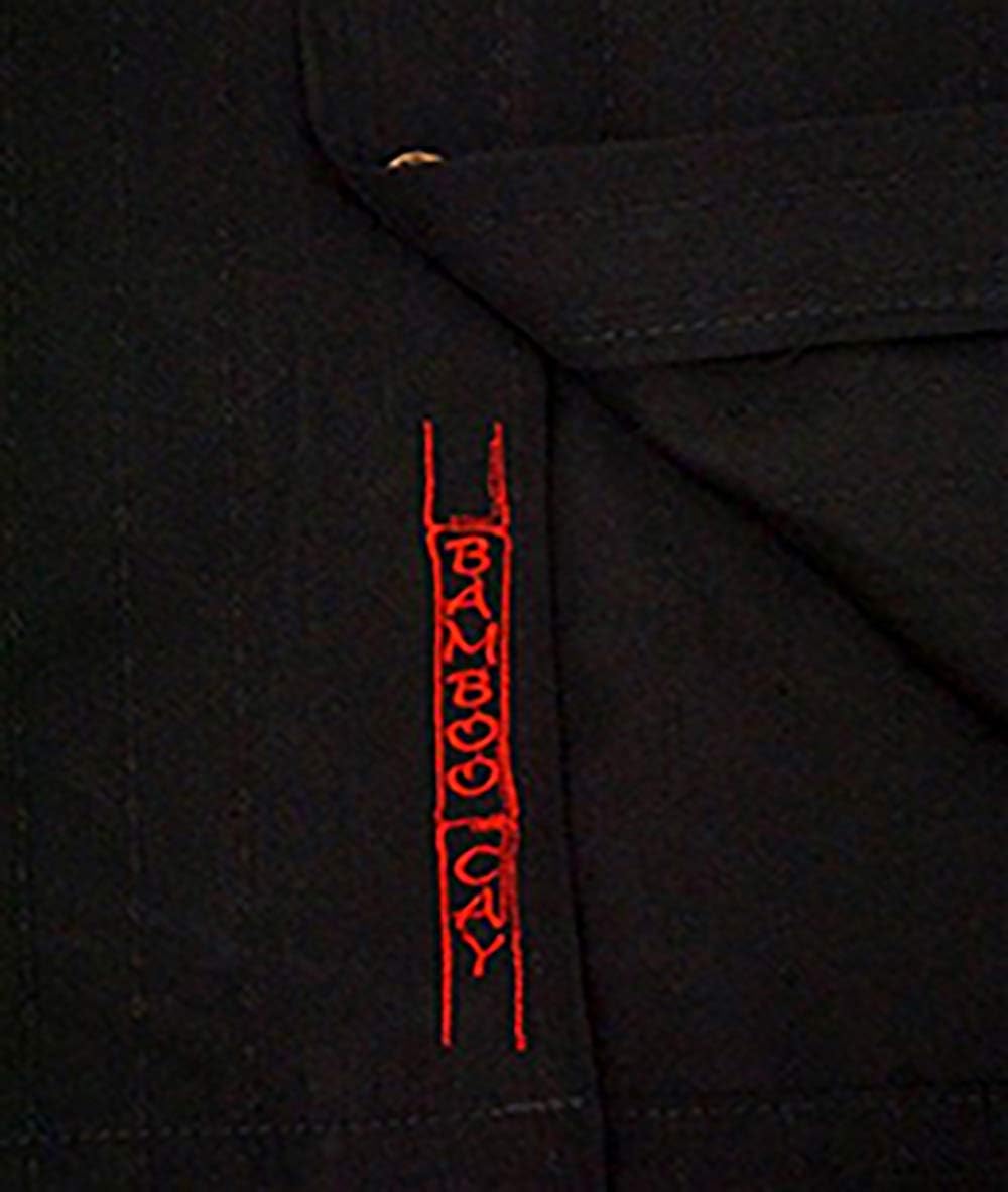 Bamboo Cay Men's Single Palm Embroidered Hawaiian Shirt - Image 5