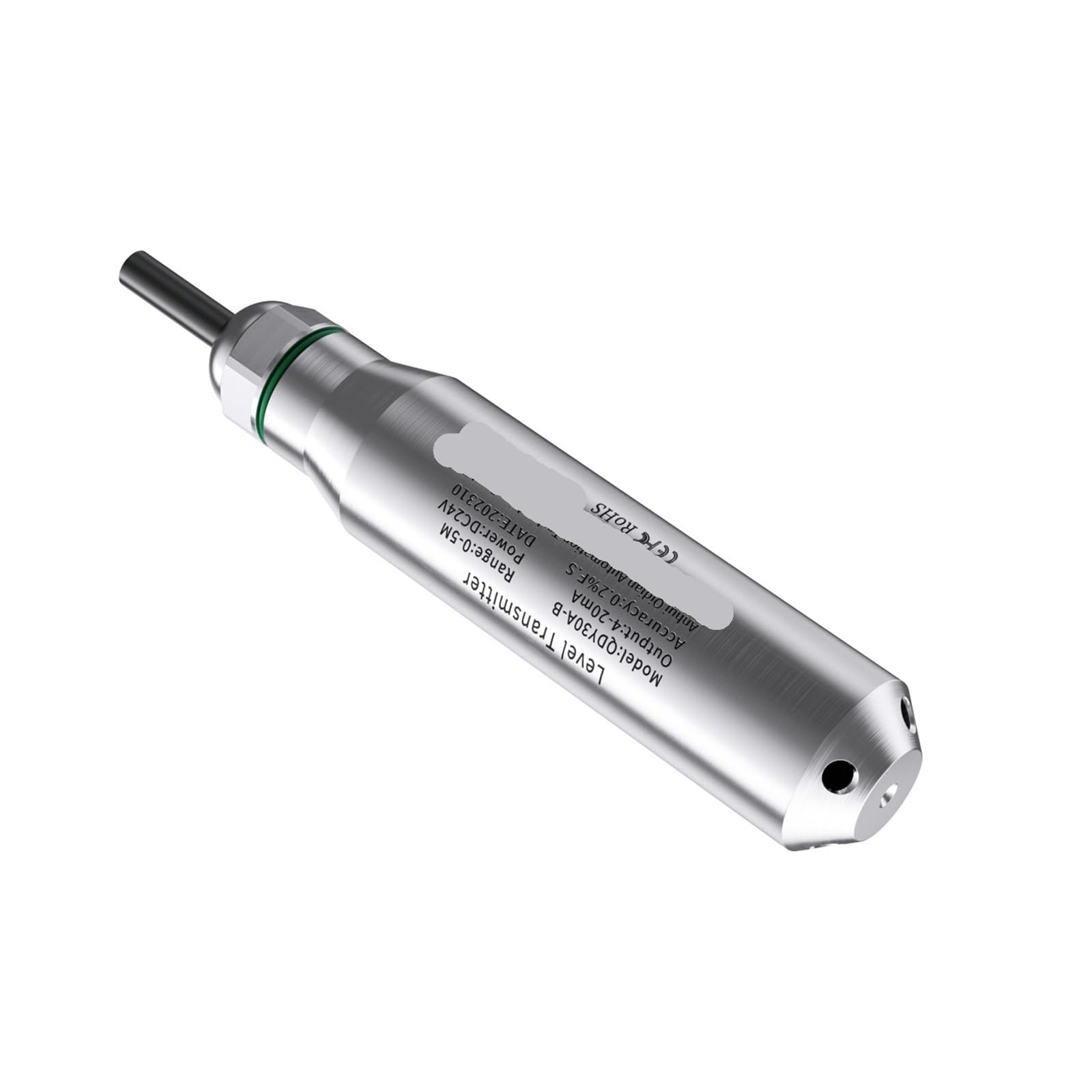 Hydrostatyczny czujnik poziomu napełnienia z wyjściem 4-20 mA, DC 12-36 V, przetwornik do zbiorników na wodę i cieczy (zakres 10 m, kabel 10 m)