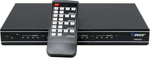 OREI Interruptor para compartir periféricos de matriz USB 3.0 4x4, comparte 4 dispositivos USB con 4 hosts de computadora diferentes, PC, impresora,